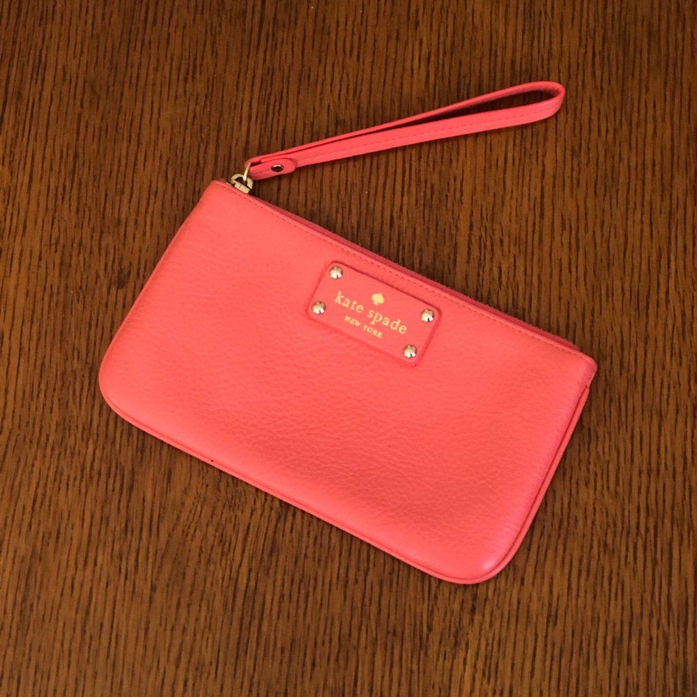 Kate Spade Coral Wristlet